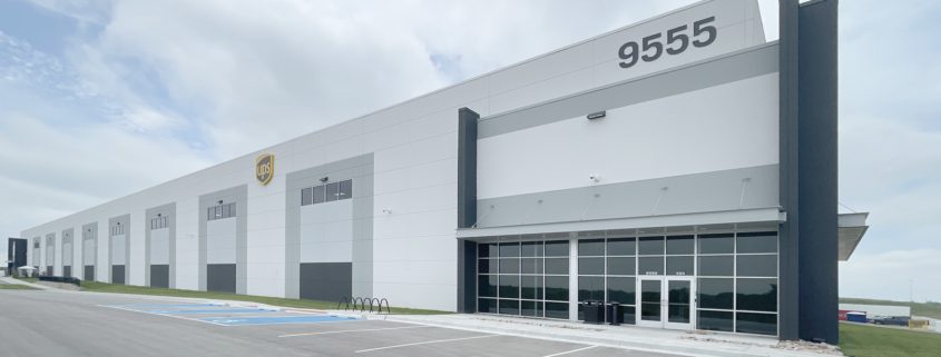 UPS Supply Chain Solutions opens a new facility in HMBC Logistics IV upon its completion in October 2022. UPS is leasing half of the 478-295-square-foot, cross-dock facility.  