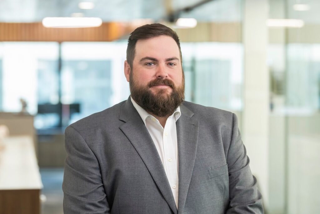 Manager of Facilities Tyler Schyvinck is responsible for capital improvements, lease renewals, tenant improvements, fire and life system maintenance, and structural geological maintenance at Hunt Midwest’s SubTropolis, the world’s largest underground business complex.
