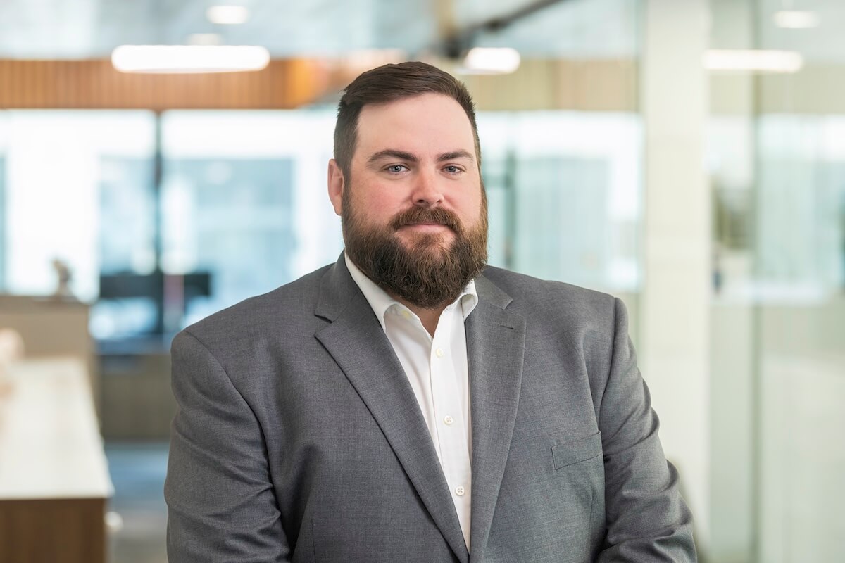 Manager of Facilities Tyler Schyvinck is responsible for capital improvements, lease renewals, tenant improvements, fire and life system maintenance, and structural geological maintenance at Hunt Midwest’s SubTropolis, the world’s largest underground business complex.