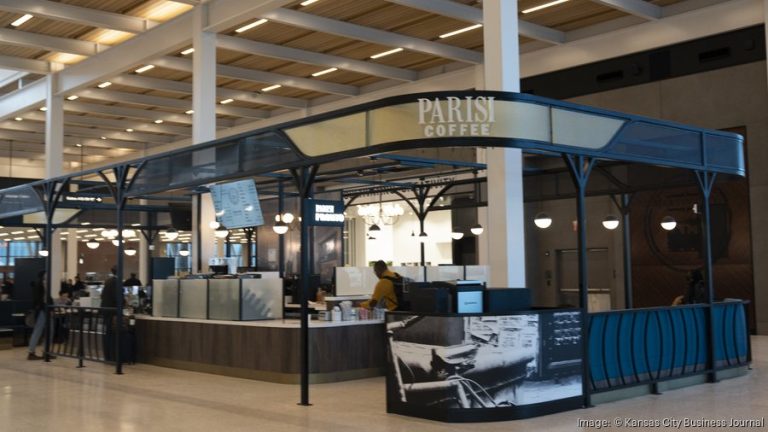 Paris Brothers has multiple brands in its portfolio, including Parisi Coffee. Pictured is the coffee shop at Kansas City International Airport.